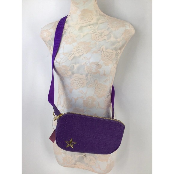 Jeffree Star PURPLE Crossbody or Belts Bag New size 10X7 - Picture 2 of 13